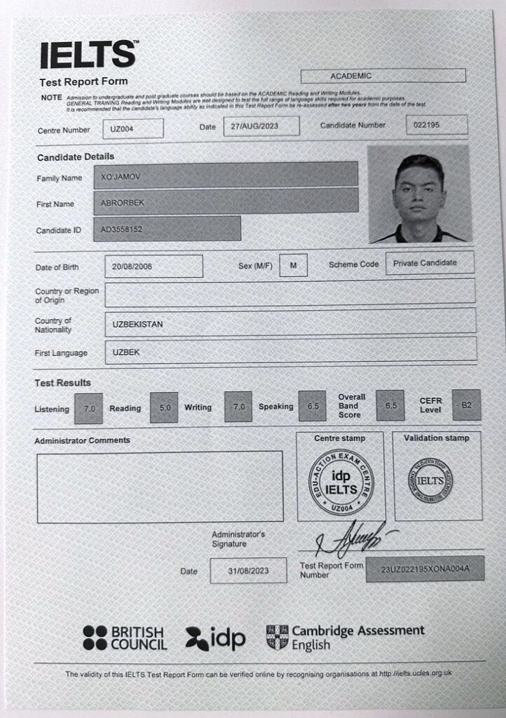 BRITISH COUNCIL IELTS